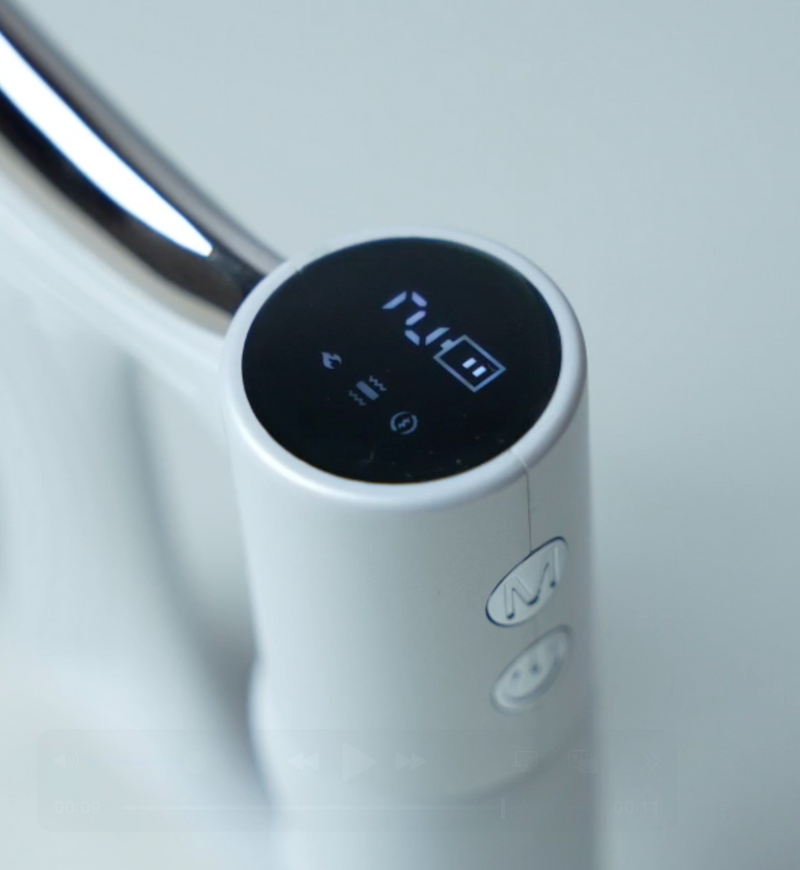 Anschalten und Intensität auswählen